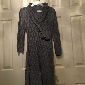 Calvin Klein Gray Sweater Dress